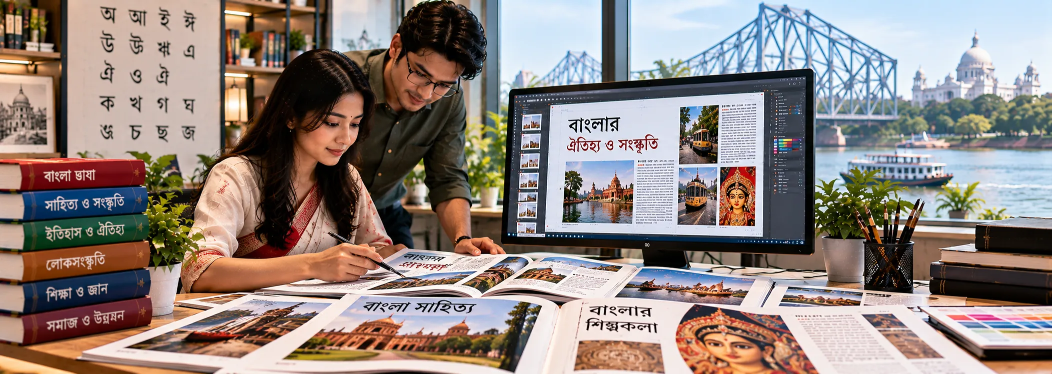 Bengali DTP Services for accurate Bangla script layouts in print and digital