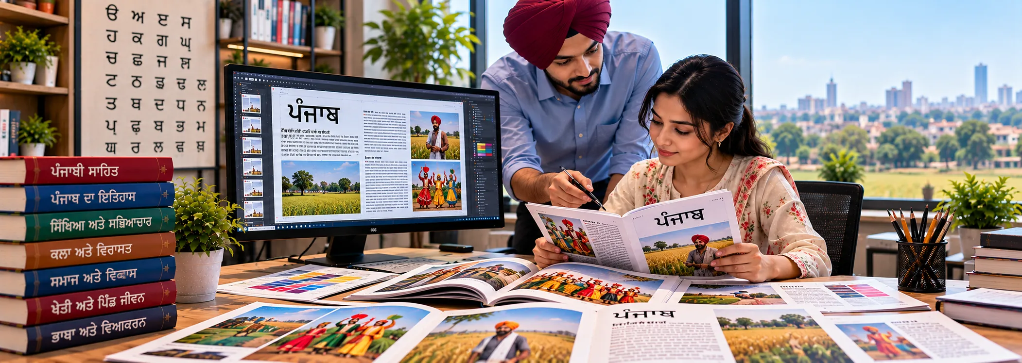 Punjabi DTP Services for accurate Gurmukhi script layouts in print and digital