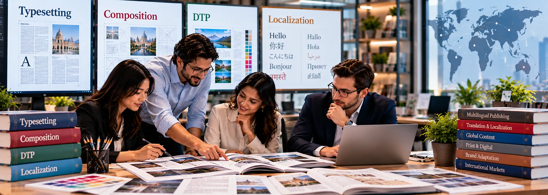 Typesetting vs composition vs DTP vs localization: Key differences explained