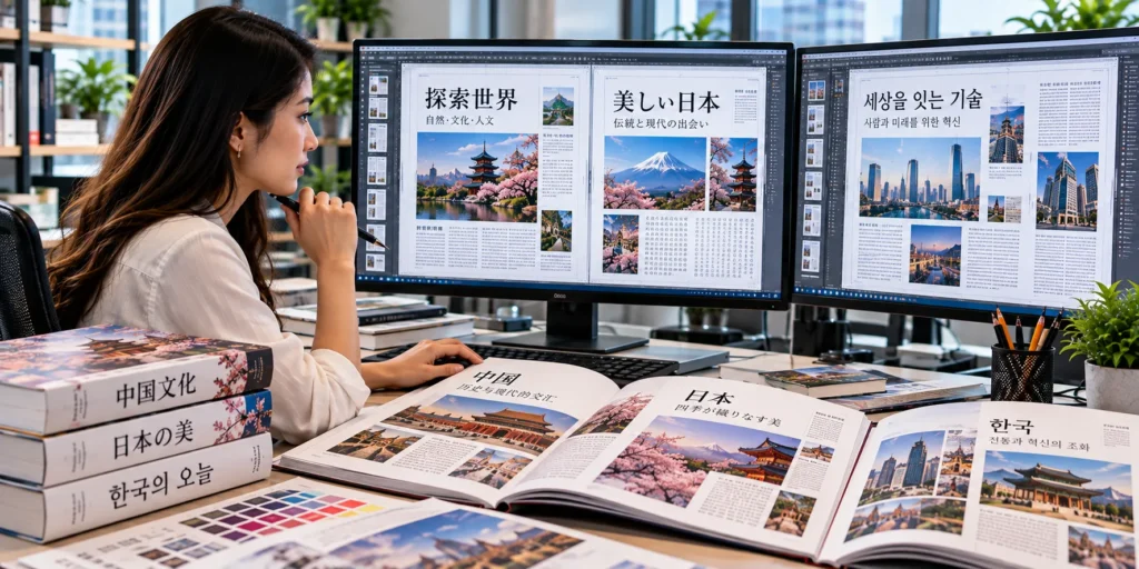 Chinese Japanese and Korean CJK DTP and typesetting services.