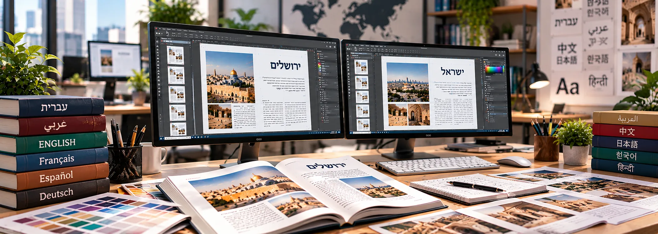 RTL DTP Services for Arabic, Hebrew, Urdu and Persian layouts